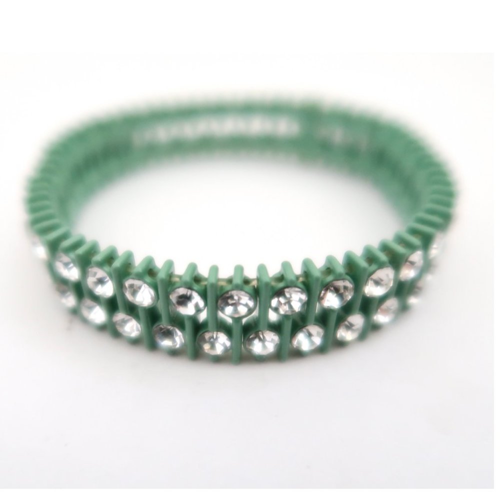 J CREW crystal & metal stretch bracelet